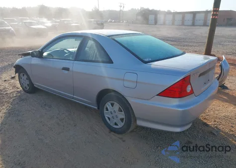 2005 Honda Civic Dx Vp из США, поврежденный, VIN 1HGEM21195L033616